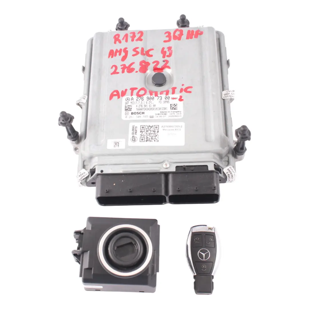 Mercedes R172 AMG SLC 43 276.822 Engine Control Module ECU Kit - SKU A2769007300-2 - Part number A2769007300