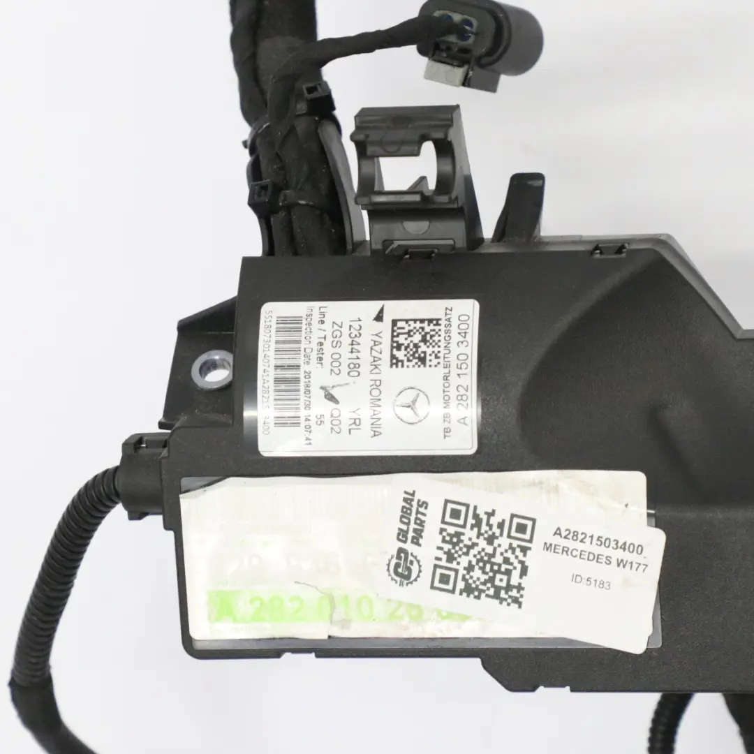 Wiring Warness Loom to Mercedes W177 Turbo Engine with Part number A2821503400 Mercedes W177 Turbo Engine Wiring Warness Loom - SKU A2821503400 - Part number A2821503400