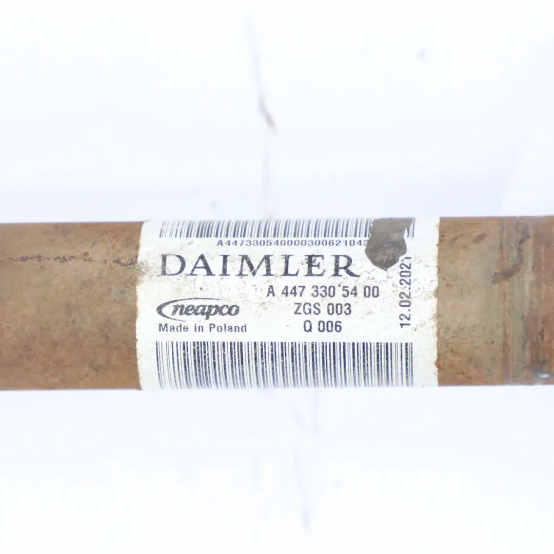 Mercedes Vito W447 OM622 Front Axle Driveshaft Right O/S Drive Shaft - SKU A4473305400 - Part number A4473305400