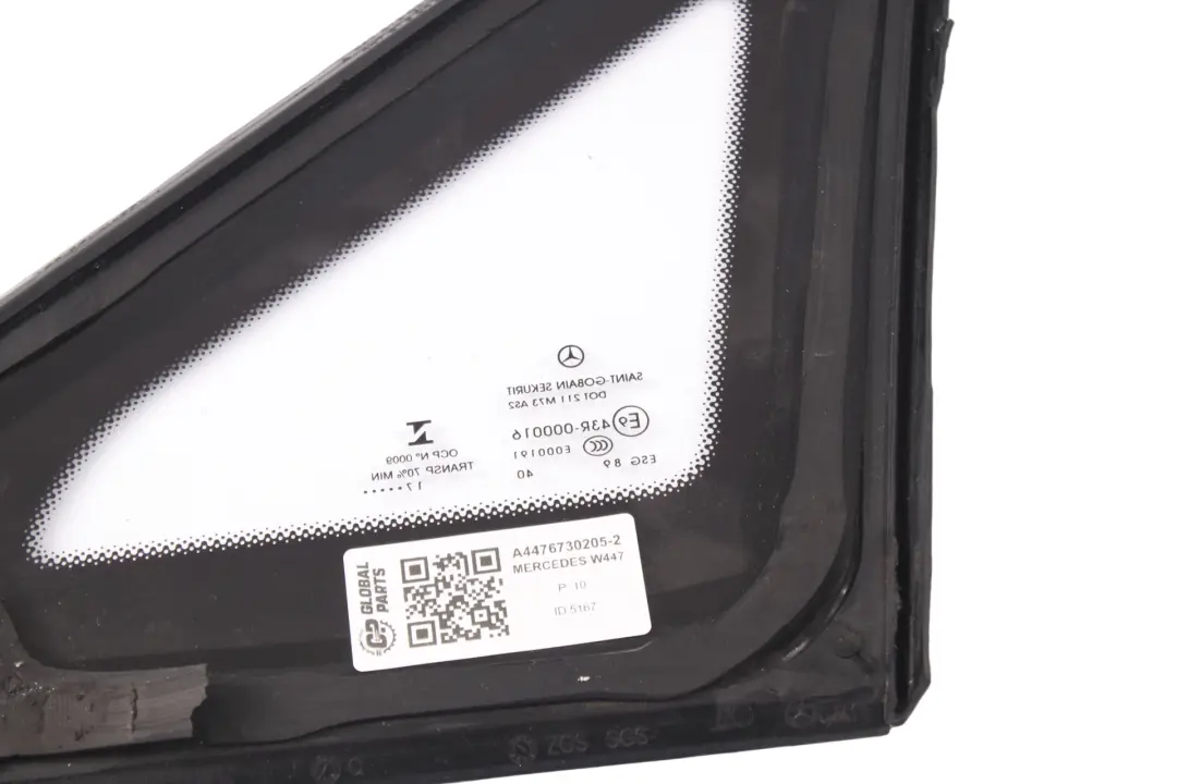  Finestrino Mercedes Vito W447 Vetro Fisso Anteriore AS2 Destro - SKU A4476730205-2 - Numero di parte A4476730205