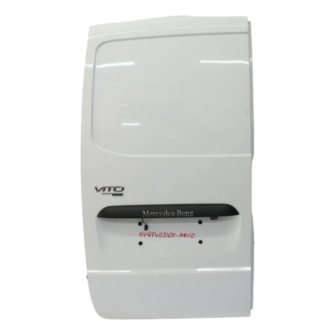 Door Rear Left N/S Boot Tailgate Door Door Arctic White - 9147 to Mercedes W447 with Part number A4477402400 Mercedes W447 Door Rear Left N/S Boot Tailgate Door Door Arctic White - 9147 - SKU A4477402400-ARW2 - Part number A4477402400