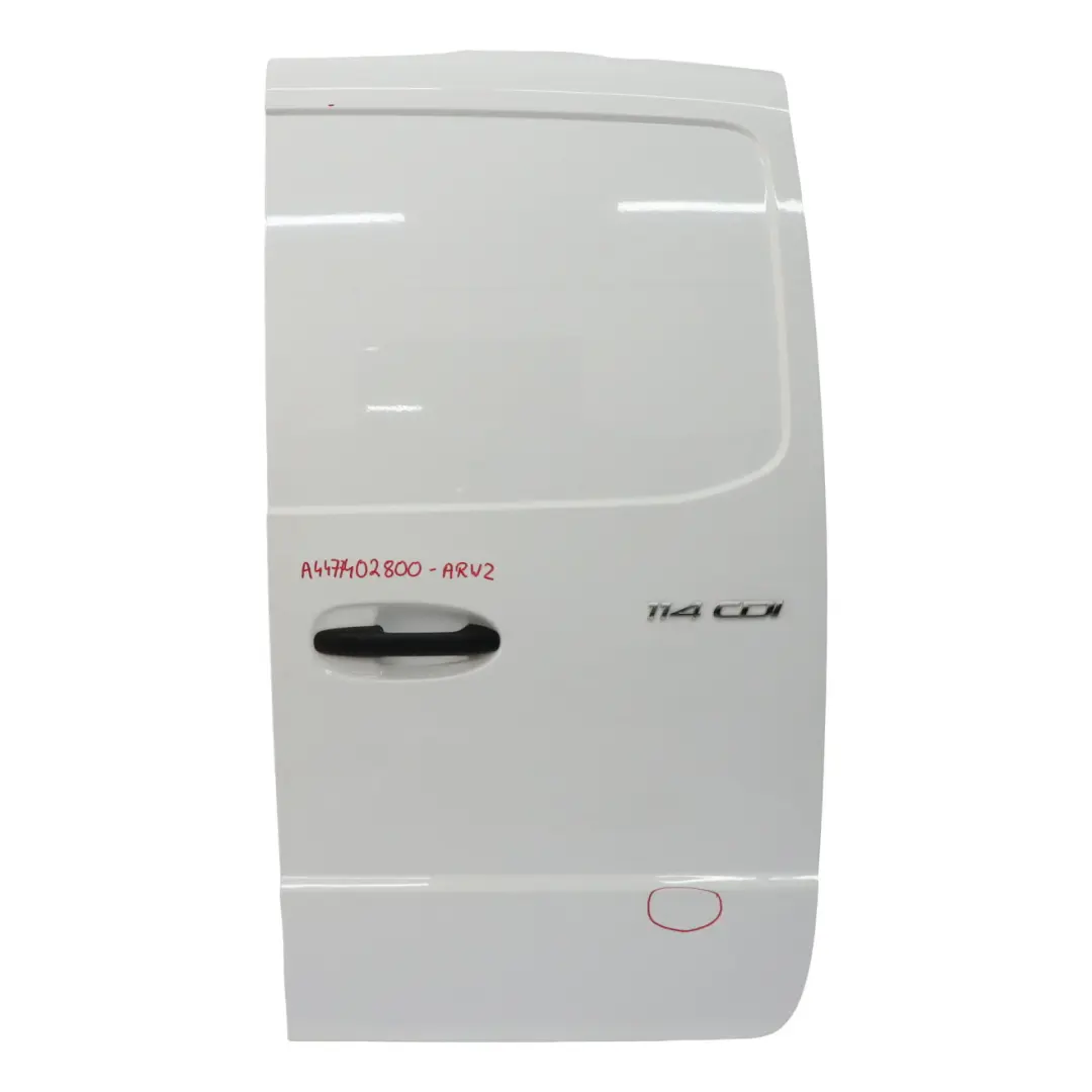 arrière droite Porte de hayon de bateau Arctic White - 9147 pour Mercedes W447 Porte à propos du numéro de pièce A4477402800 Mercedes W447 Porte arrière droite Porte de hayon de bateau Arctic White - 9147 - SKU A4477402800-ARW2 - Numéro de pièce A4477402800