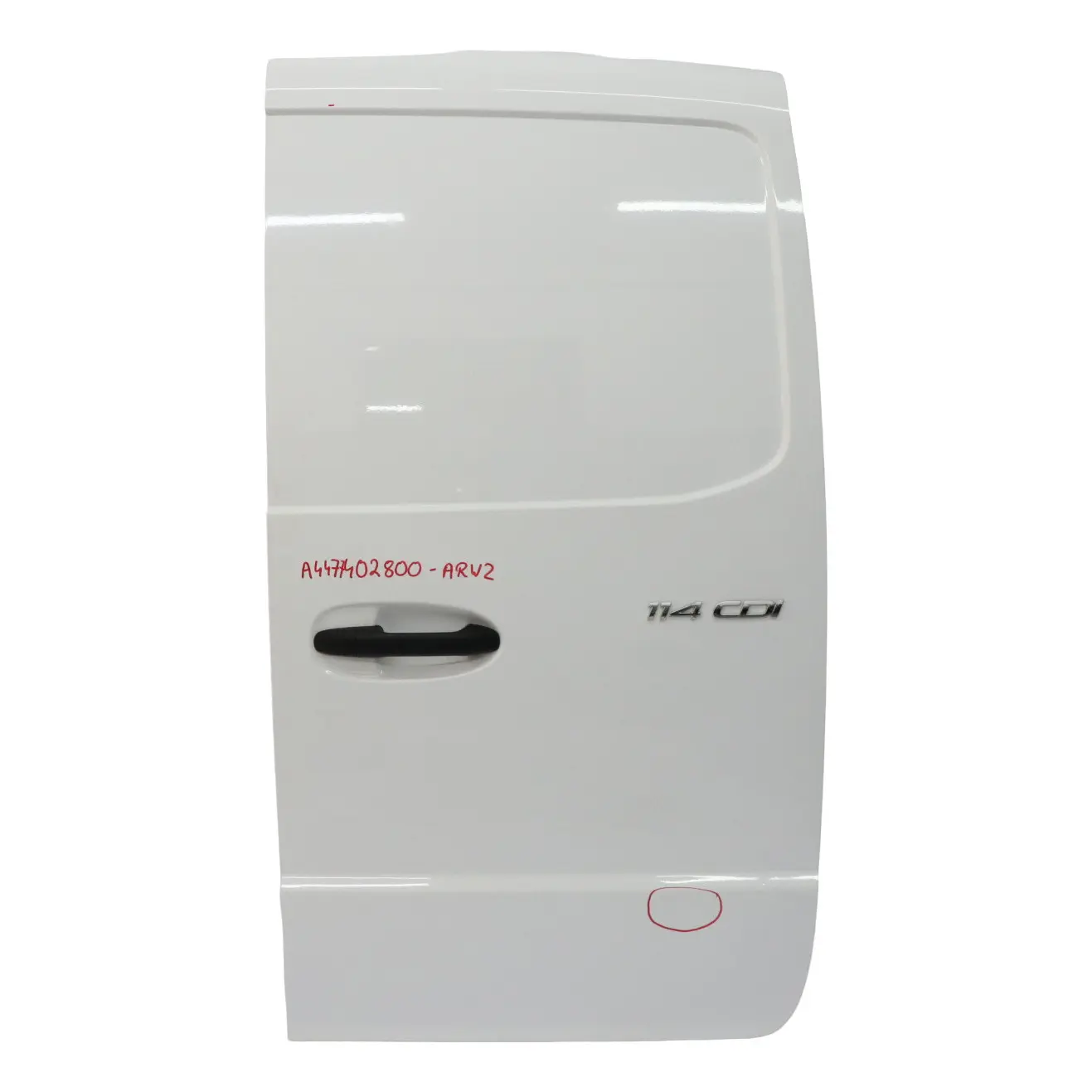 Mercedes W447 Door Rear Right O/S Boot Tailgate Door Door Arctic White - 9147
