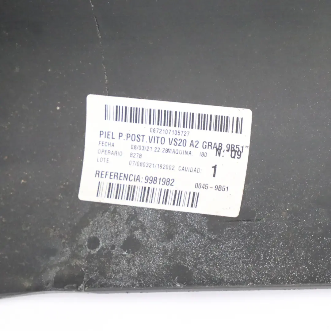 Mercedes W447 Zderzak Tylny Osłona Panel Gruntowany - SKU A4478851825-1 - Numer Części A4478851825