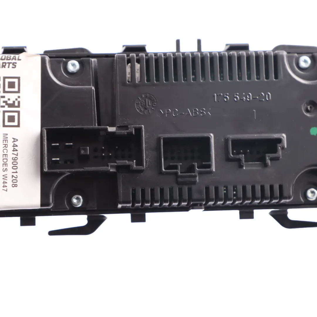 Pannello Mercedes Vito W447 Cruscotto Riscaldatore A/C Interruttore di controllo per con numero di parte A4479001208 Pannello Mercedes Vito W447 Cruscotto Riscaldatore A/C Interruttore di controllo - SKU A4479001208 - Numero di parte A4479001208