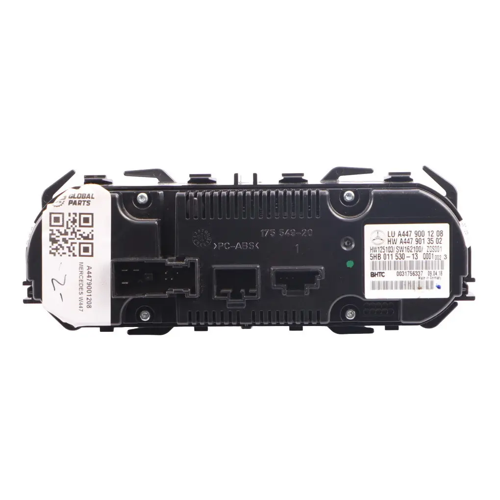  Blower Panel Mercedes Vito W447 Dashboard Heater A/C Control Switch - SKU A4479001208 - Part number A4479001208