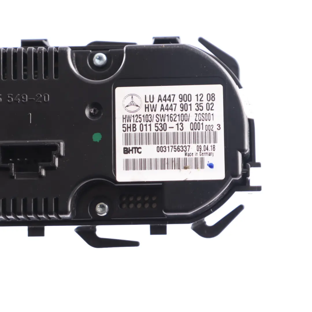 Blower Panel Mercedes Vito W447 Dashboard Heater A/C Control Switch - SKU A4479001208 - Part number A4479001208