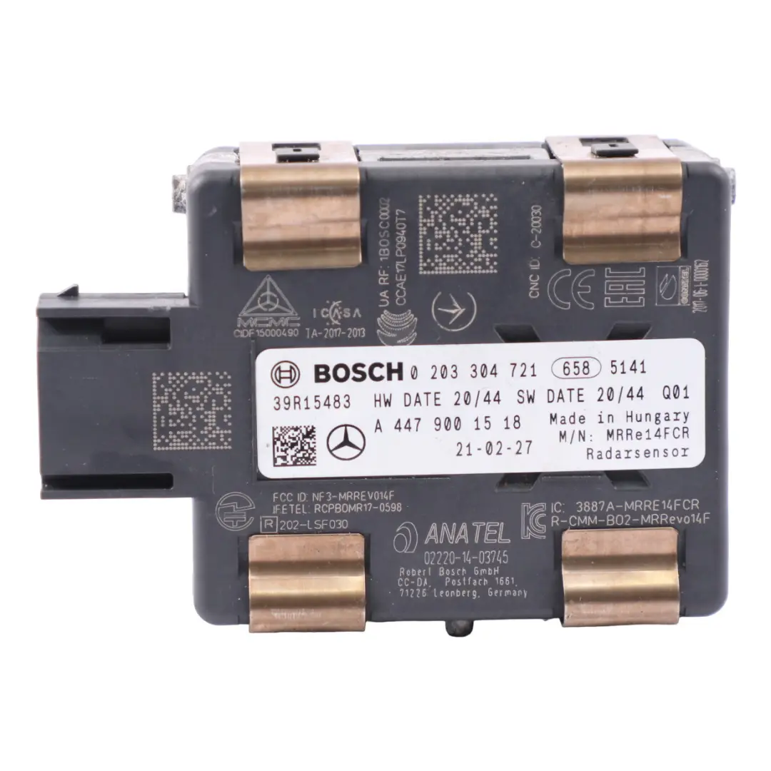 W448 Distronic Radar Distanza Unità controllo Modulo per Mercedes W447 con numero di parte A4479001518 Mercedes W447 W448 Distronic Radar Distanza Unità controllo Modulo - SKU A4479001518 - Numero di parte A4479001518