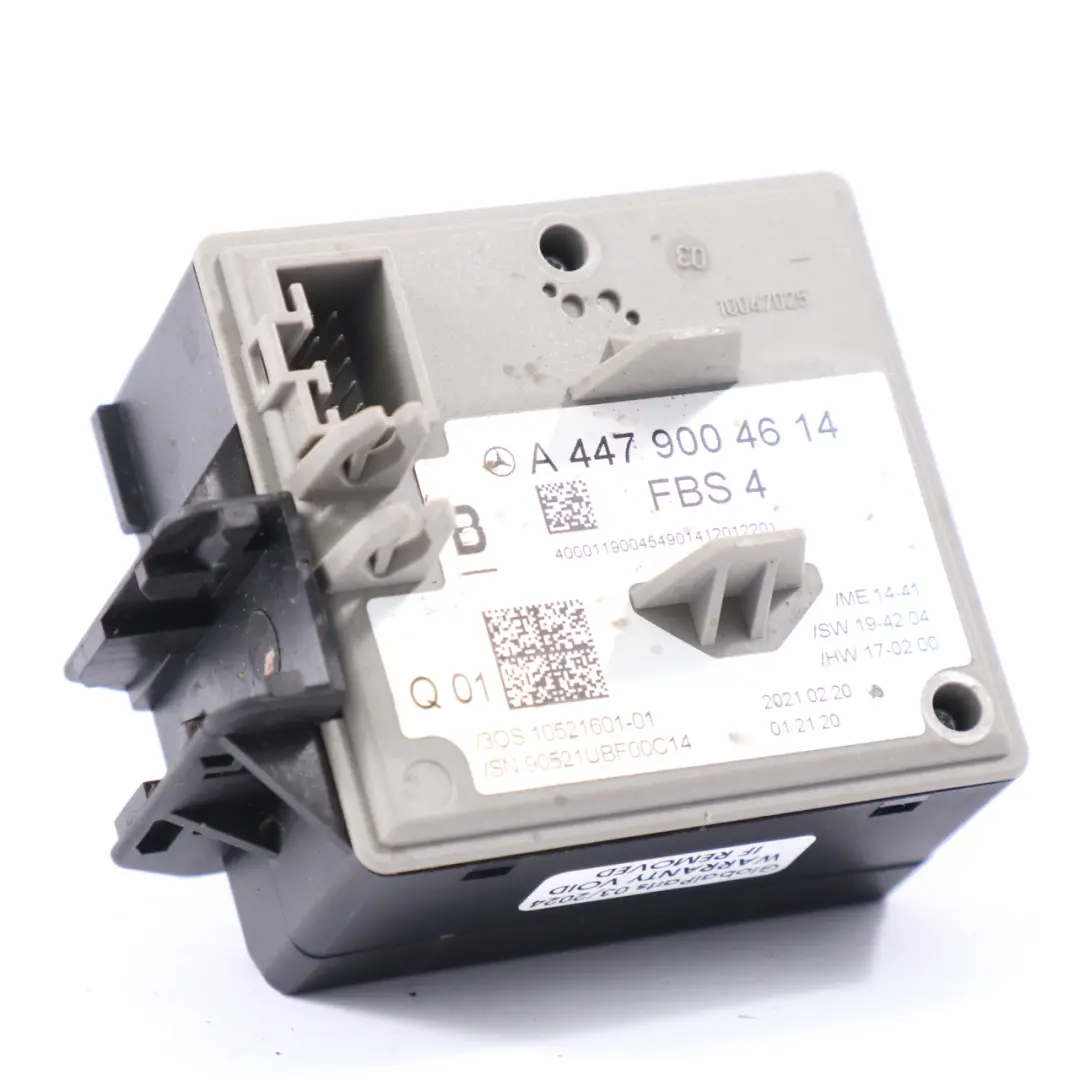 Mercedes Vito W447 Ignition Switch Barrel Lock Control Unit - SKU A4479004614 - Part number A4479004614