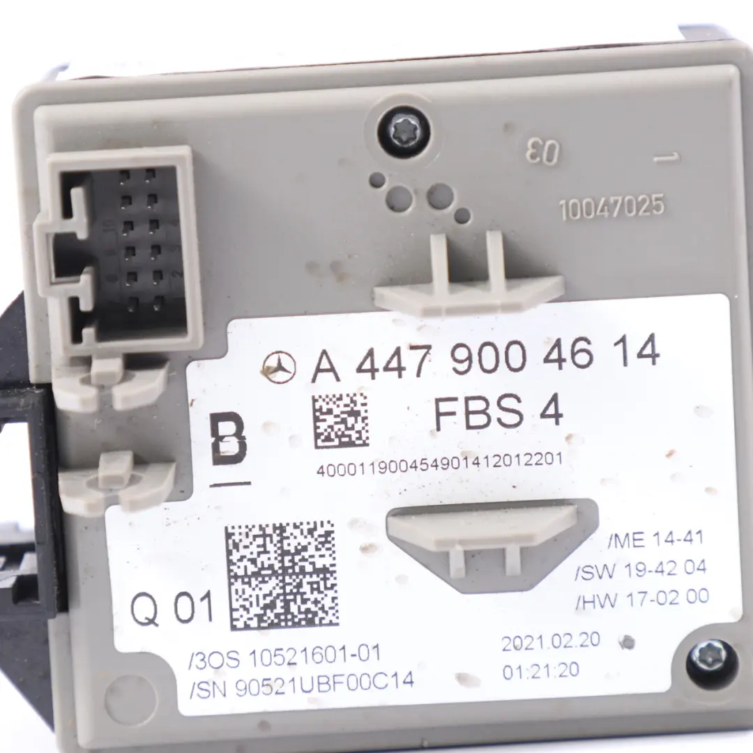 Mercedes Vito W447 Ignition Switch Barrel Lock Control Unit - SKU A4479004614 - Part number A4479004614