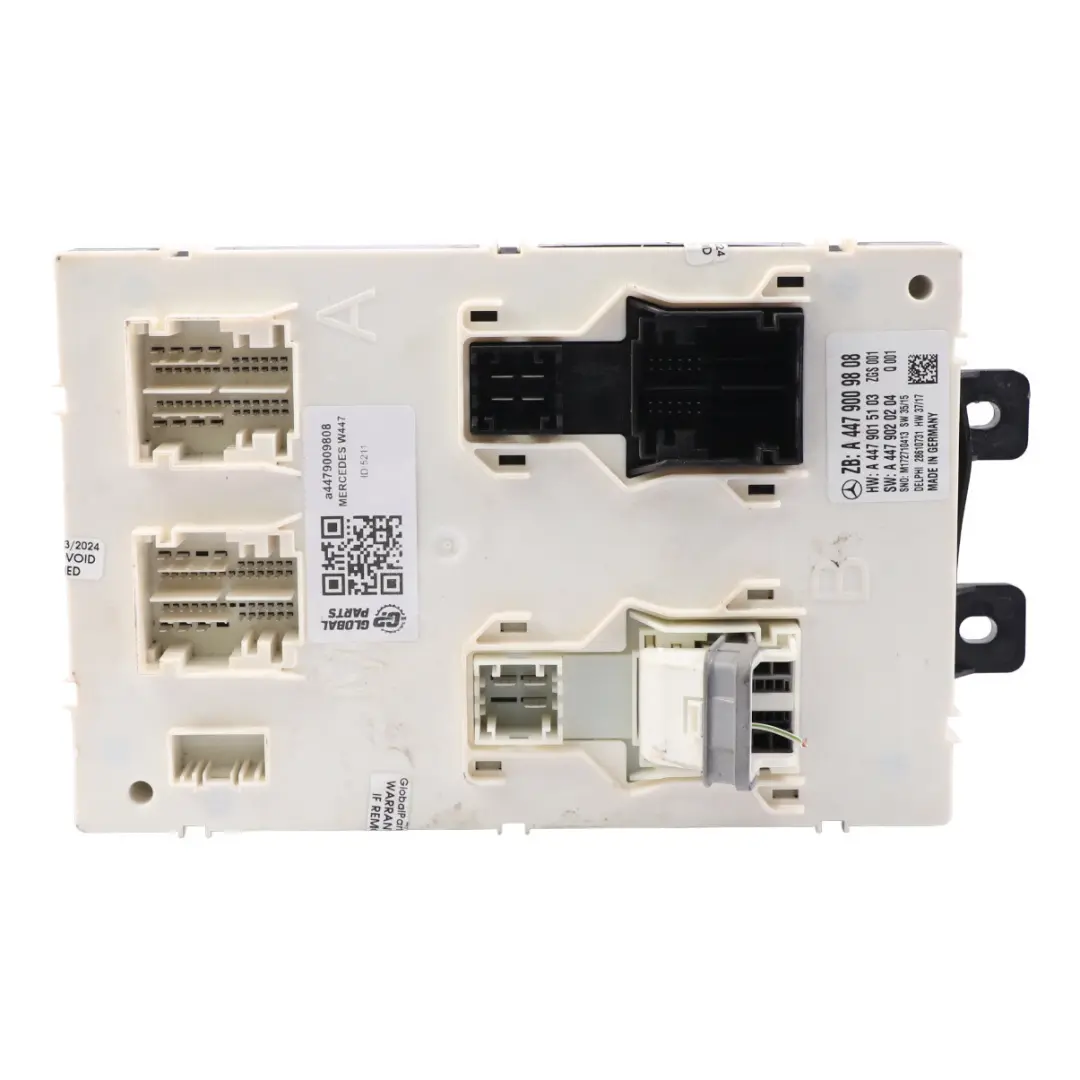 Scatola dei fusibili Unità relè Modulo SAM 4479009808 per Mercedes Vito W447 con numero di parte A4479009808 Mercedes Vito W447 Scatola dei fusibili Unità relè Modulo SAM 4479009808 - SKU A4479009808 - Numero di parte A4479009808