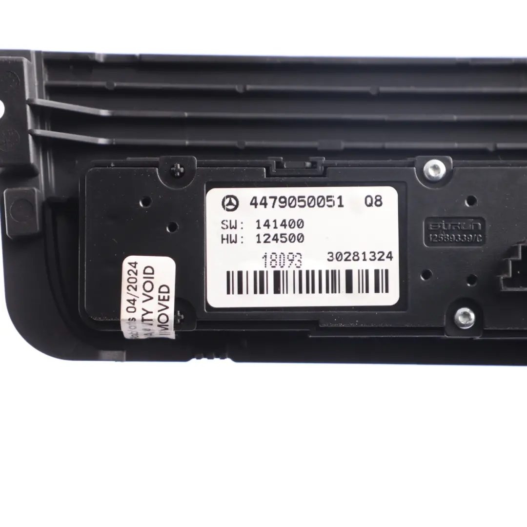 Mercedes Vito W447 Salpicadero Luces Emergencia Panel Negro - SKU A4479050051 - Número de pieza A4479050051