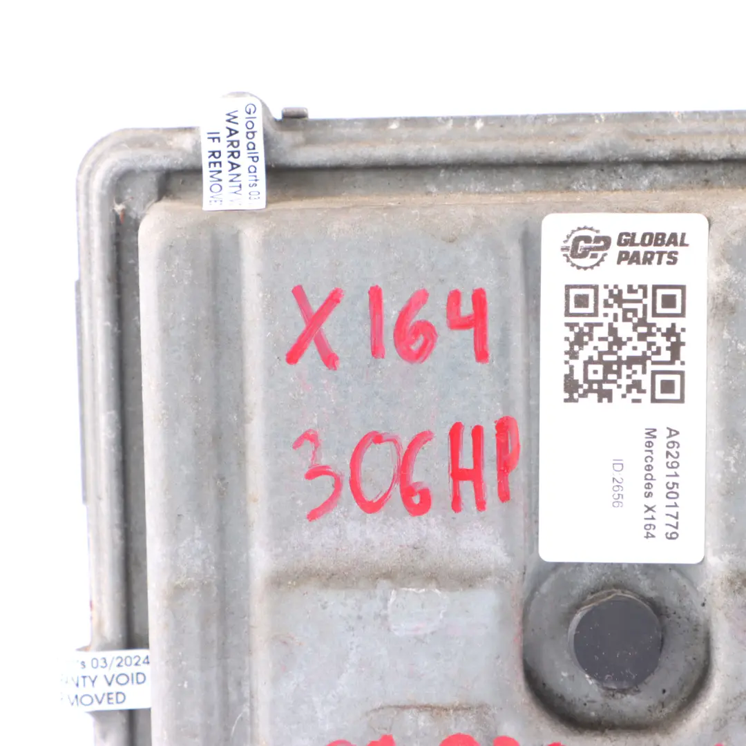ECU Mercedes X164 Diesel OM629.912 Engine Control Module 306 HP Automatic to with Part number A6291501779 ECU Mercedes X164 Diesel OM629.912 Engine Control Module 306 HP Automatic - SKU A6291501779 - Part number A6291501779