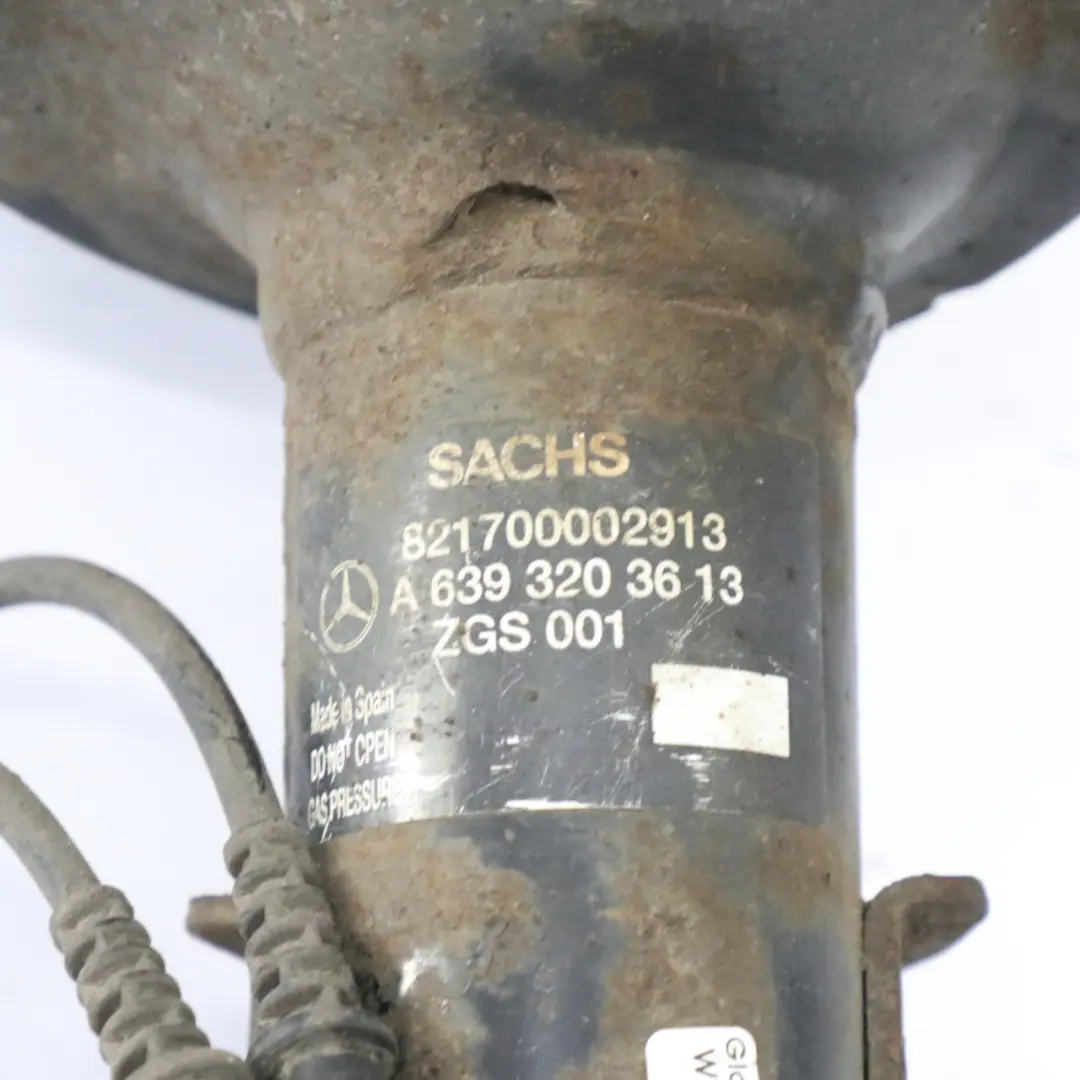 Delantero Derecho Suspensión Pata Rueda Freno Disco para Mercedes Vito W639 con número de pieza A6393203613 Mercedes Vito W639 Delantero Derecho Suspensión Pata Rueda Freno Disco - SKU A6393203613-3 - Número de pieza A6393203613