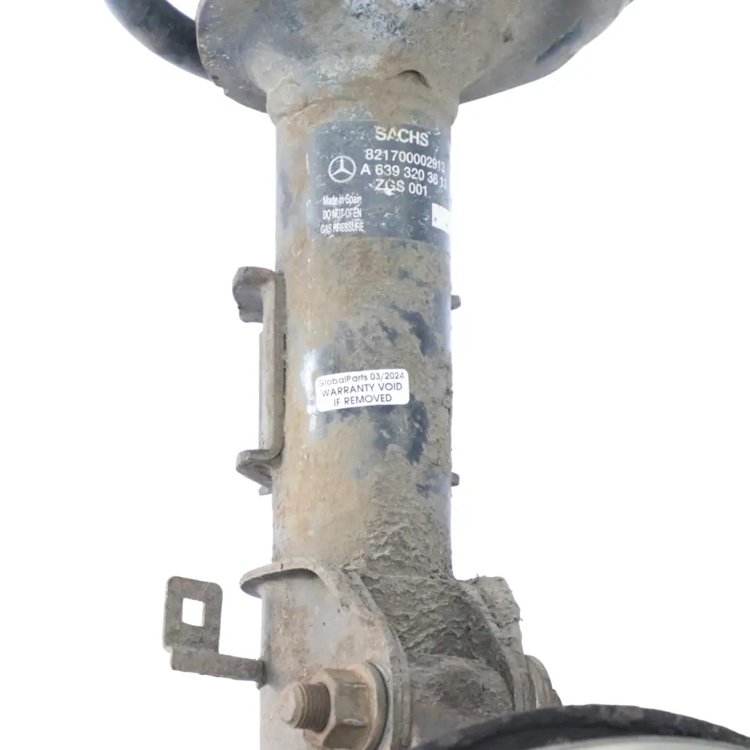 Fahrwerksbein vorne links Federbein Radbremsscheibe für Mercedes Vito W639 mit Teilenummer A6393203613 Mercedes Vito W639 Fahrwerksbein vorne links Federbein Radbremsscheibe - SKU A6393203613-4 - Teilenummer A6393203613