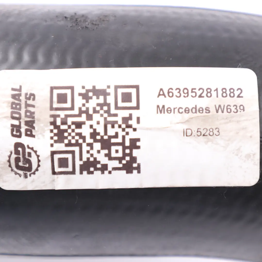  Manguera de intercooler Mercedes Vito W639 Diesel OM642 Tubo aire turbocompresor - SKU A6395281882 - Número de pieza A6395281882