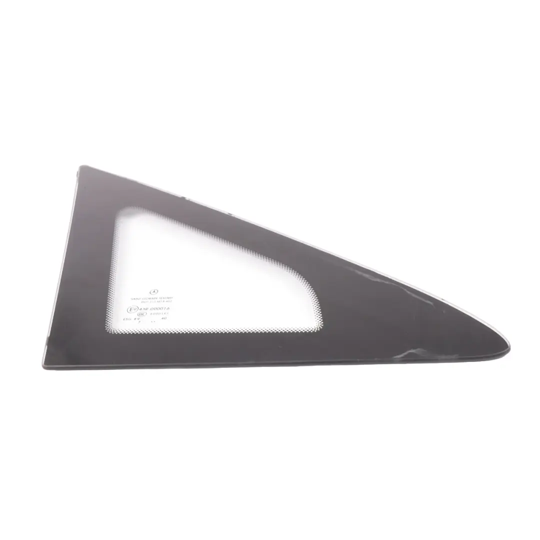 Side Quarter Window Front Right O/S Triangle Glass AS2 to Mercedes Vito W639 with Part number A6396736805 Mercedes Vito W639 Side Quarter Window Front Right O/S Triangle Glass AS2 - SKU A6396736805-2 - Part number A6396736805