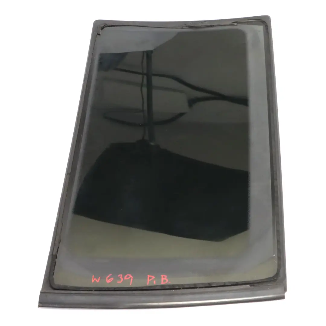 Right O/S Door Window Glass AS3 Heat Insulating Black to Mercedes Vito W639 Rear with Part number A6397351109 Mercedes Vito W639 Rear Right O/S Door Window Glass AS3 Heat Insulating Black - SKU A6397351109-1 - Part number A6397351109