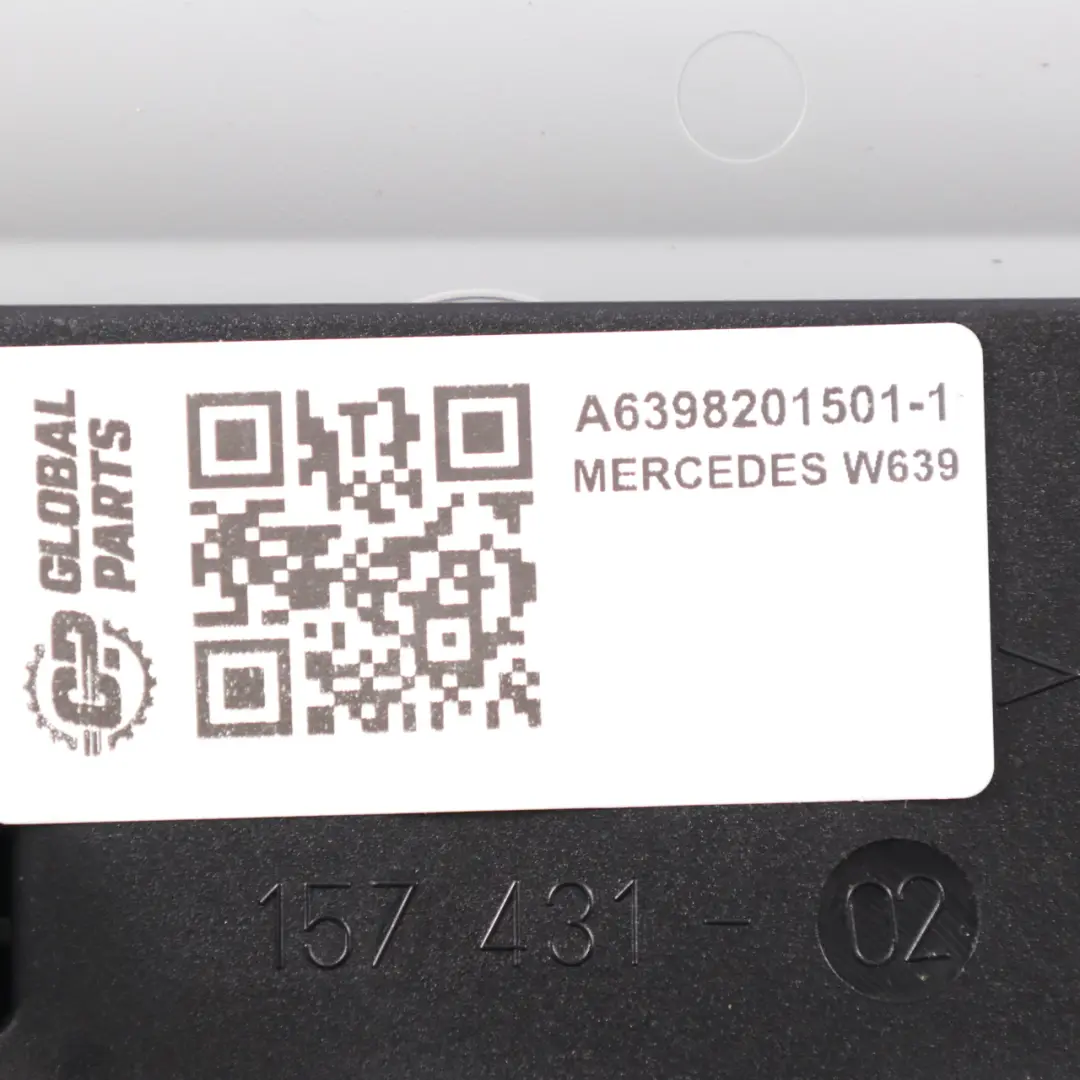 Mercedes Vito W639 Dachleuchte Frontleuchte Schalterleiste Grau - SKU A6398201501-1 - Teilenummer A6398201501