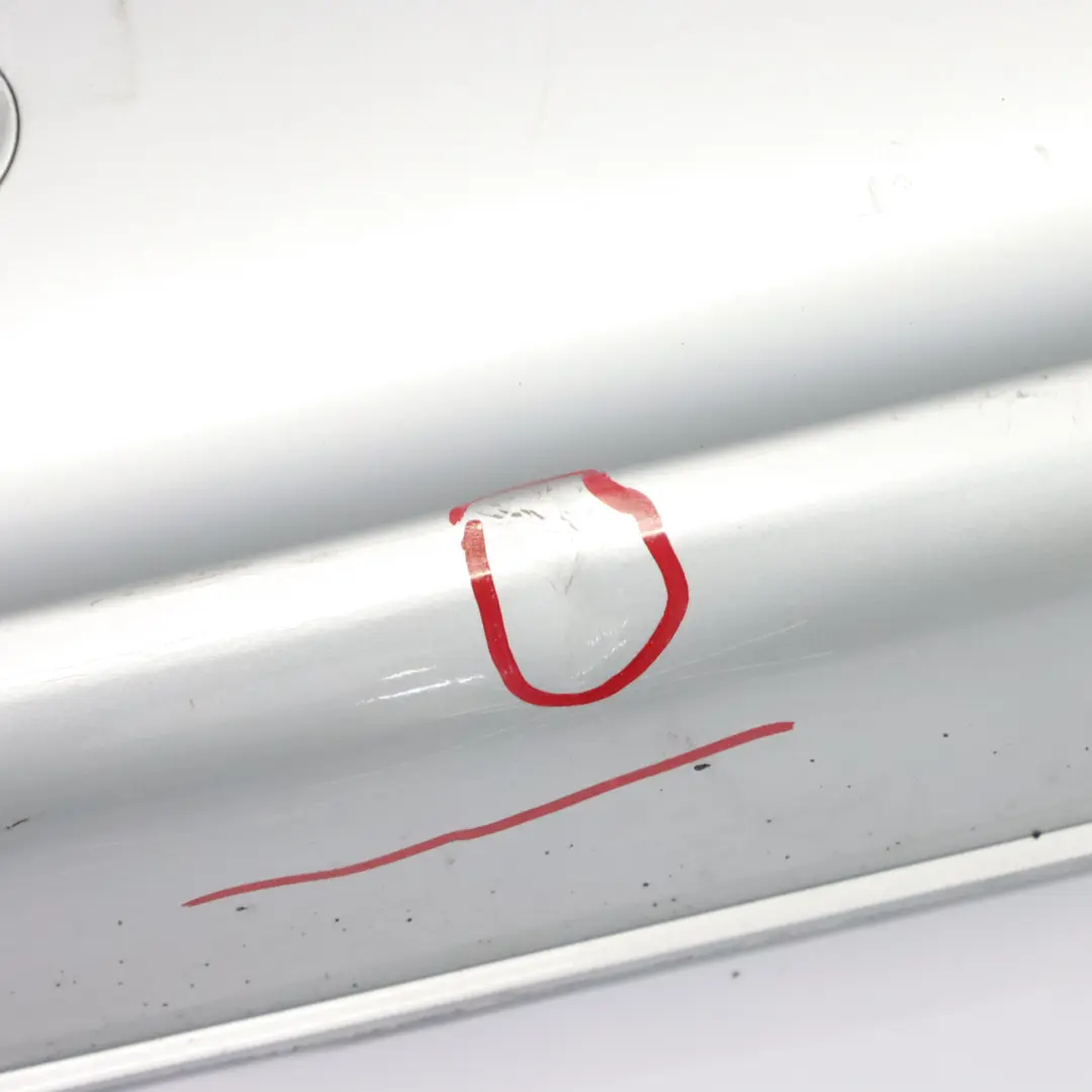 Bumper Trim Panel Cover Brilliant Silver - 9744 to Mercedes Vito Viano W639 Rear with Part number A6398851525 Mercedes Vito Viano W639 Rear Bumper Trim Panel Cover Brilliant Silver - 9744 - SKU A6398851525-BRS - Part number A6398851525