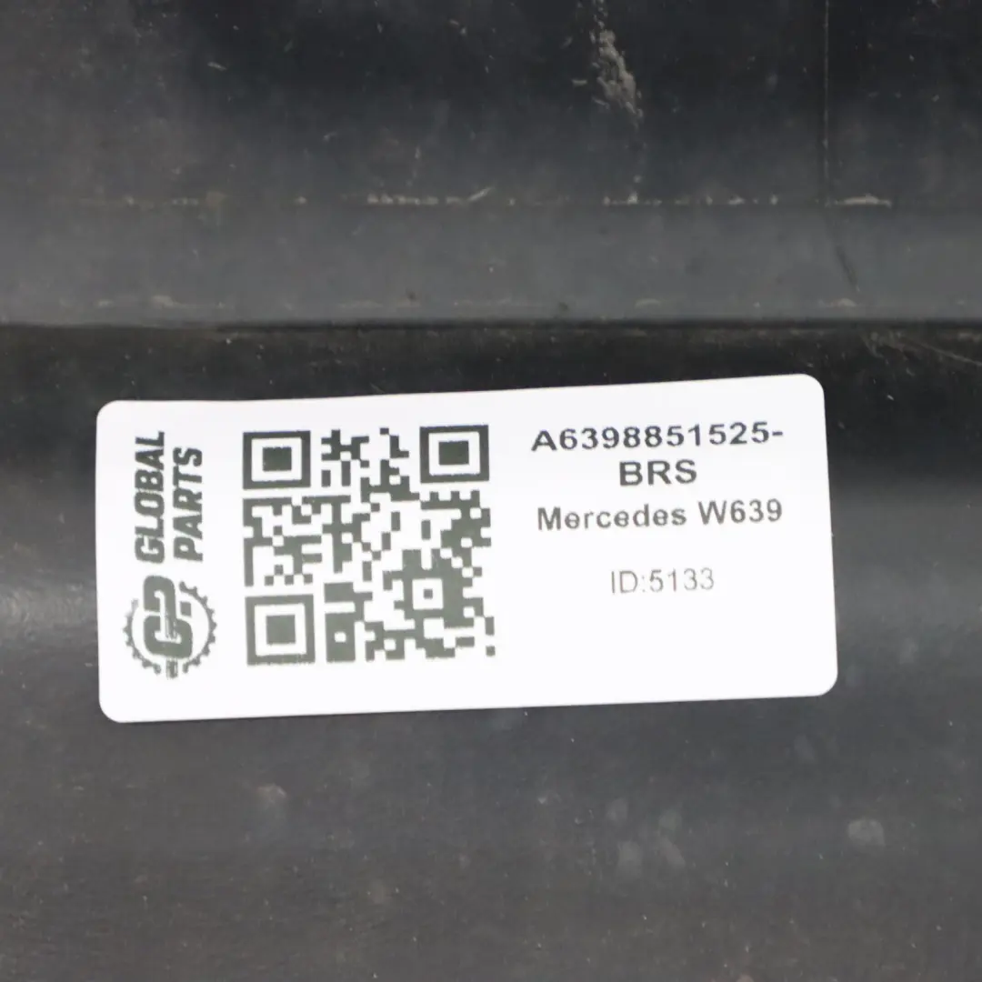 Bumper Trim Panel Cover Brilliant Silver - 9744 to Mercedes Vito Viano W639 Rear with Part number A6398851525 Mercedes Vito Viano W639 Rear Bumper Trim Panel Cover Brilliant Silver - 9744 - SKU A6398851525-BRS - Part number A6398851525