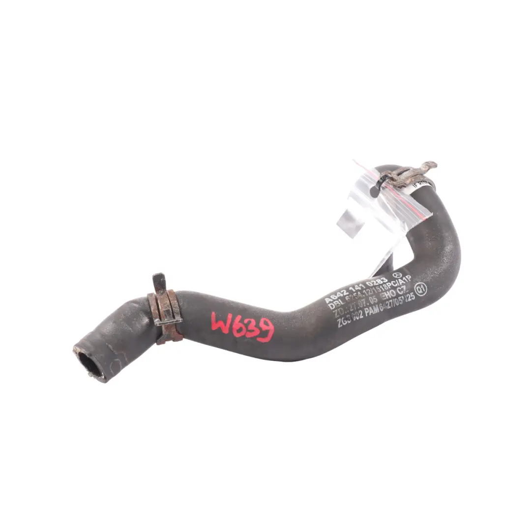 Molded Hose Widened End to Mercedes W639 with Part number A6421410283 Mercedes W639 Molded Hose Widened End - SKU A6421410283 - Part number A6421410283