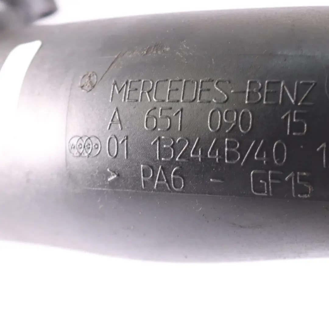 Manguera aire Mercedes W212 C218 Diesel OM651 Entrada del cuerpo del acelerador - SKU A6510901542 - Número de pieza A6510901542