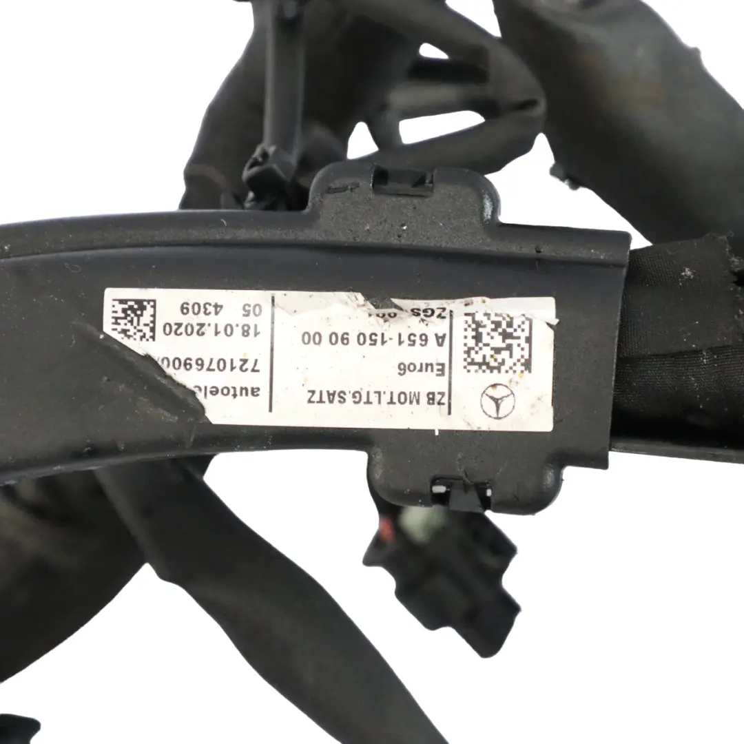 Mercedes Sprinter W906 Diesel OM651 Motore cablaggio cablaggio - SKU A6511509000 - Numero di parte A6511509000