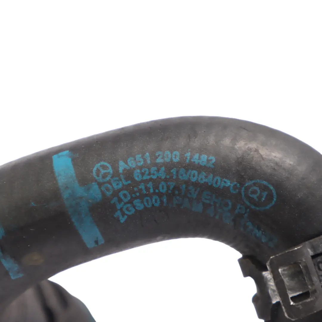  Coolant Hose Mercedes W204 Diesel OM651 Water Engine Cooling Line - SKU A6512001482 - Part number A6512001482