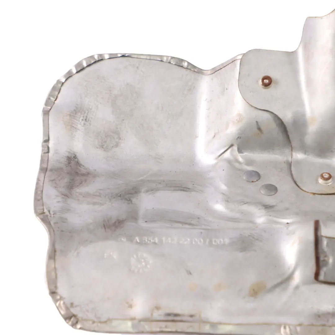 Heat Shield Mercedes W213 Diesel OM654 Exhaust System Heat Plate to with Part number A6541422200 Heat Shield Mercedes W213 Diesel OM654 Exhaust System Heat Plate - SKU A6541422200 - Part number A6541422200
