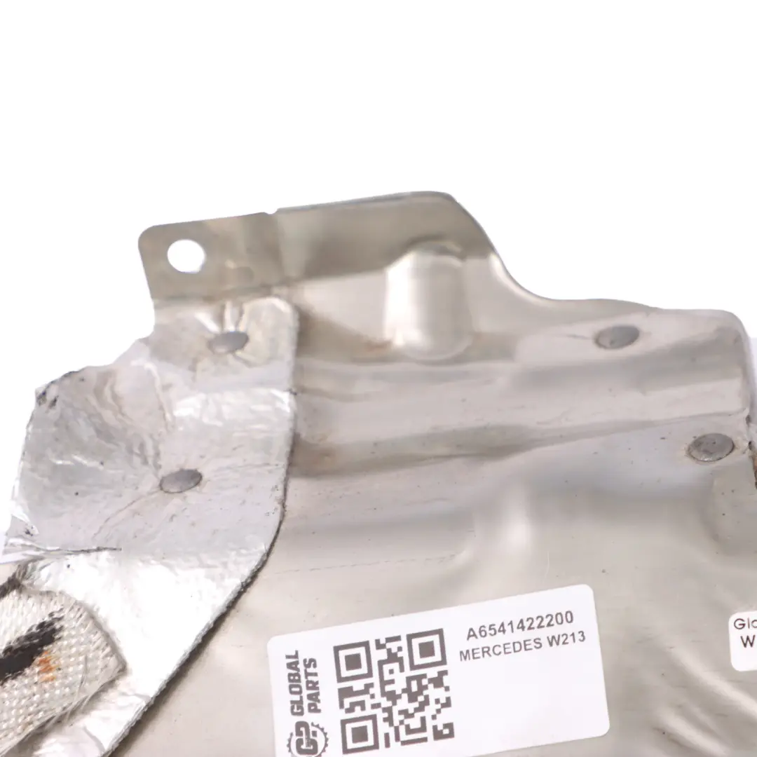 Heat Shield Mercedes W213 Diesel OM654 Exhaust System Heat Plate to with Part number A6541422200 Heat Shield Mercedes W213 Diesel OM654 Exhaust System Heat Plate - SKU A6541422200 - Part number A6541422200