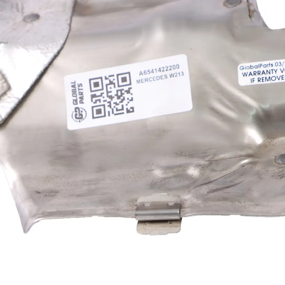 Scudo termico Mercedes W213 Diesel OM654 Sistema di scarico piastra termica - SKU A6541422200 - Numero di parte A6541422200