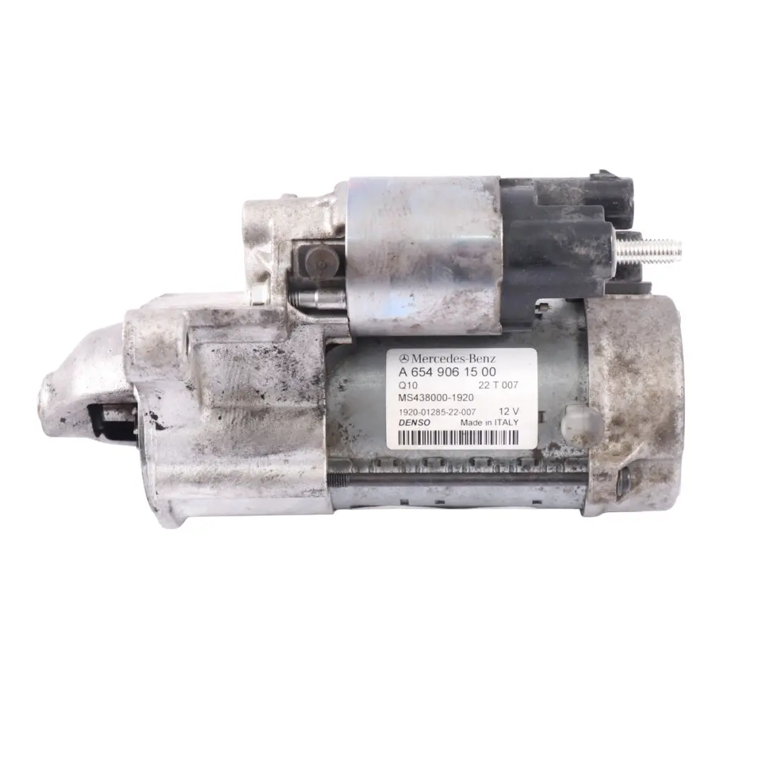  Starter Mercedes W204 C238 W213 W447 Diesel OM654 Starter Motor - SKU A6549061500 - Part number A6549061500