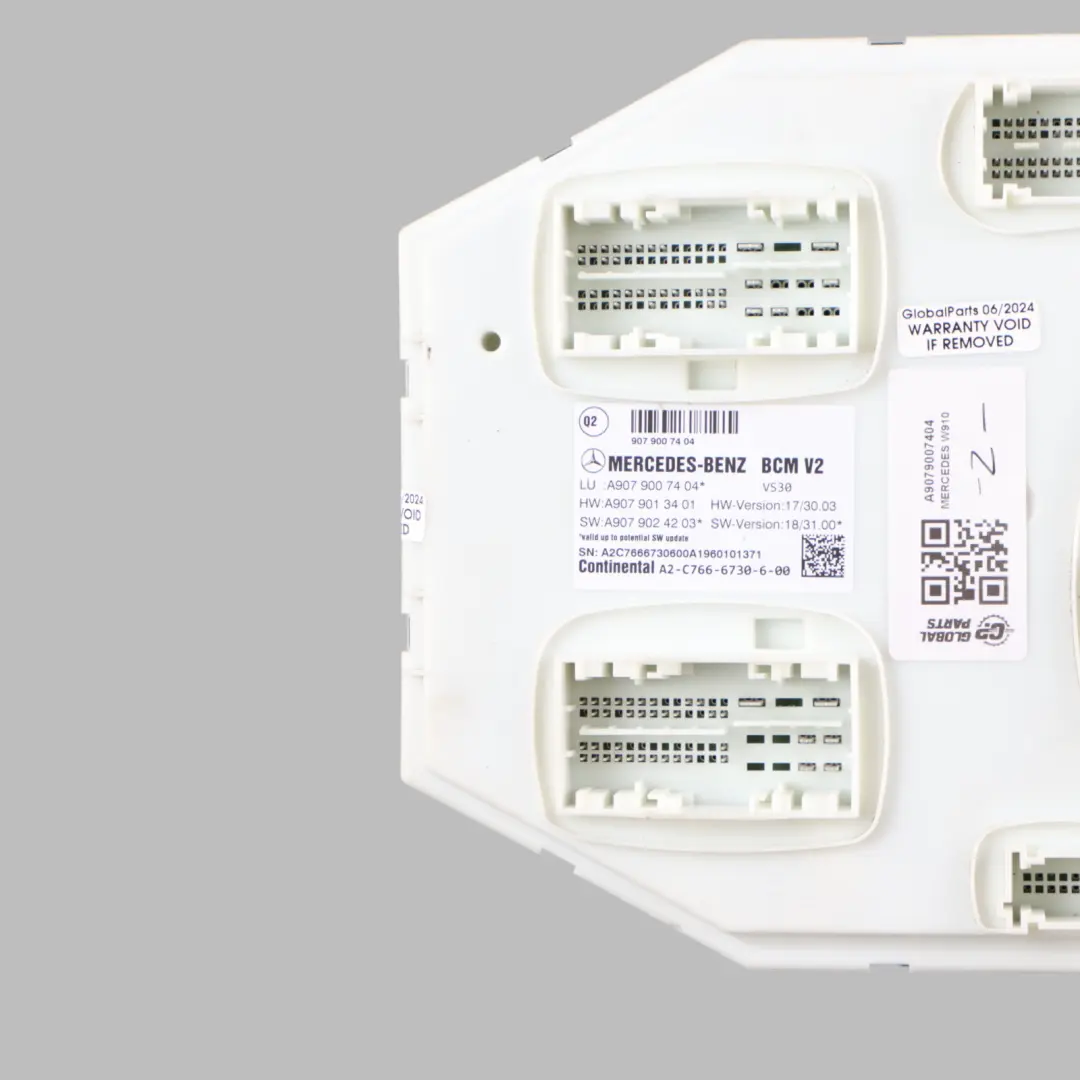Mercedes Sprinter W907 W910 Módulo de control de la carrocería ECU - SKU A9079007404 - Número de pieza A9079007404