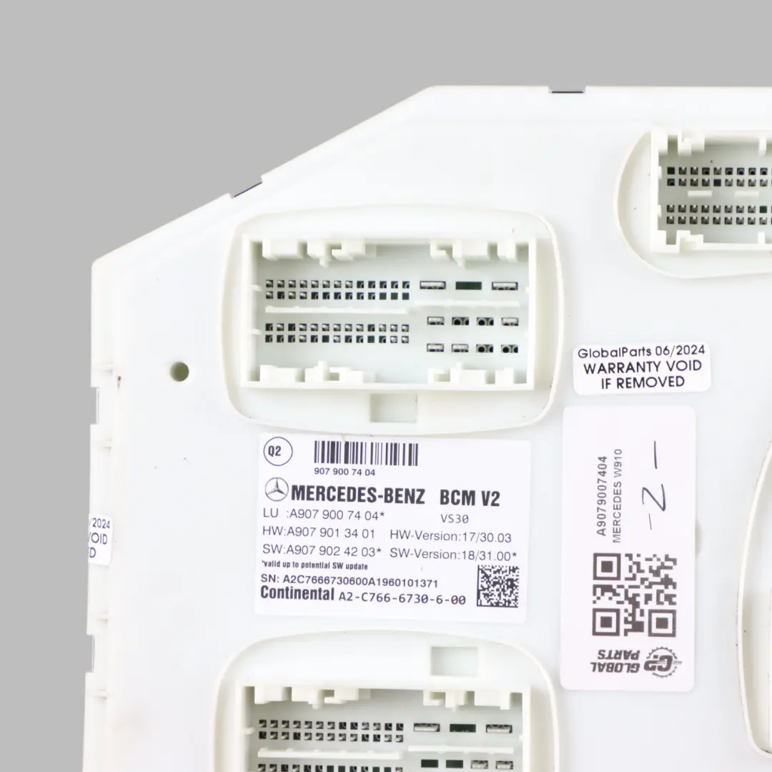 Mercedes Sprinter W907 W910 Modulo controllo corpo ECU - SKU A9079007404 - Numero di parte A9079007404