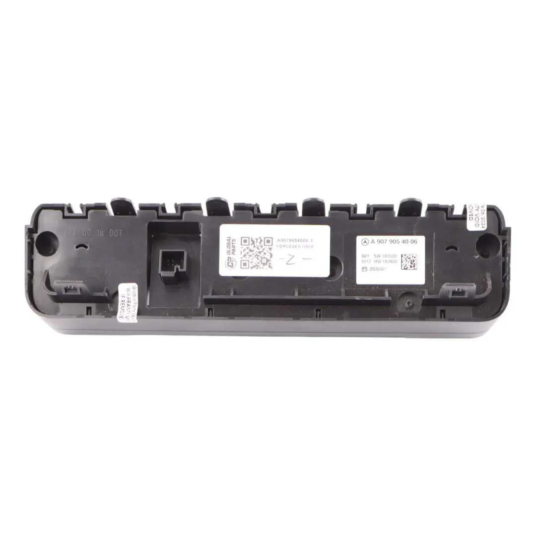 Mercedes Sprinter W910 Heater Climate Control Unit Panel - SKU A9079054006-1 - Part number A9079054006