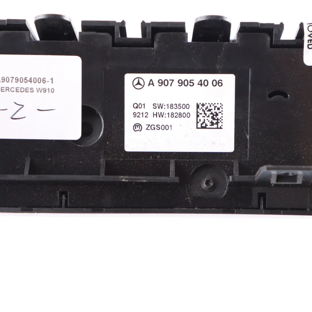Mercedes Sprinter W910 Heater Climate Control Unit Panel - SKU A9079054006-1 - Part number A9079054006