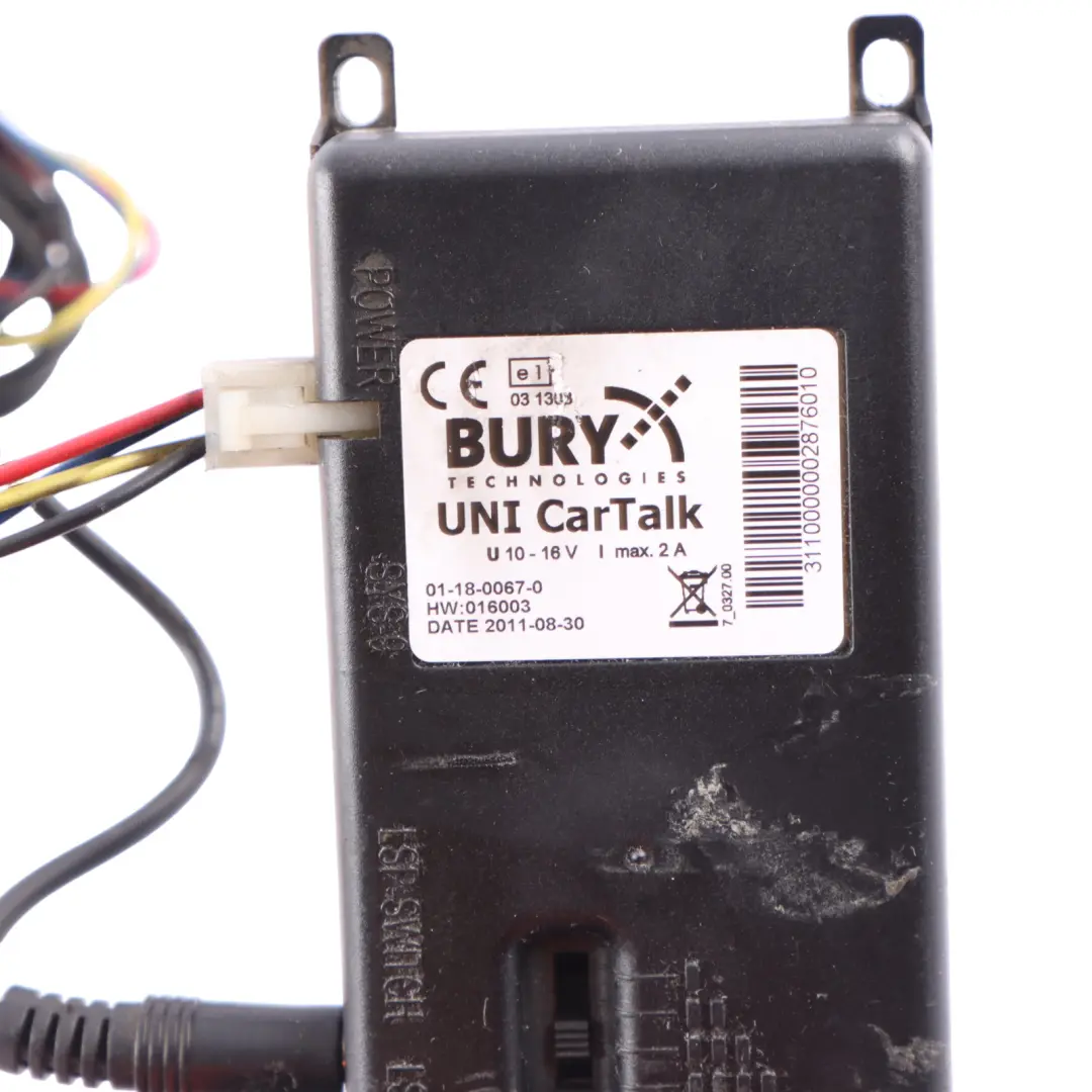  Bluetooth Hands-free Microphone Connection Kit - SKU Bury UNI CarTalk - Part number Bury UNI CarTalk