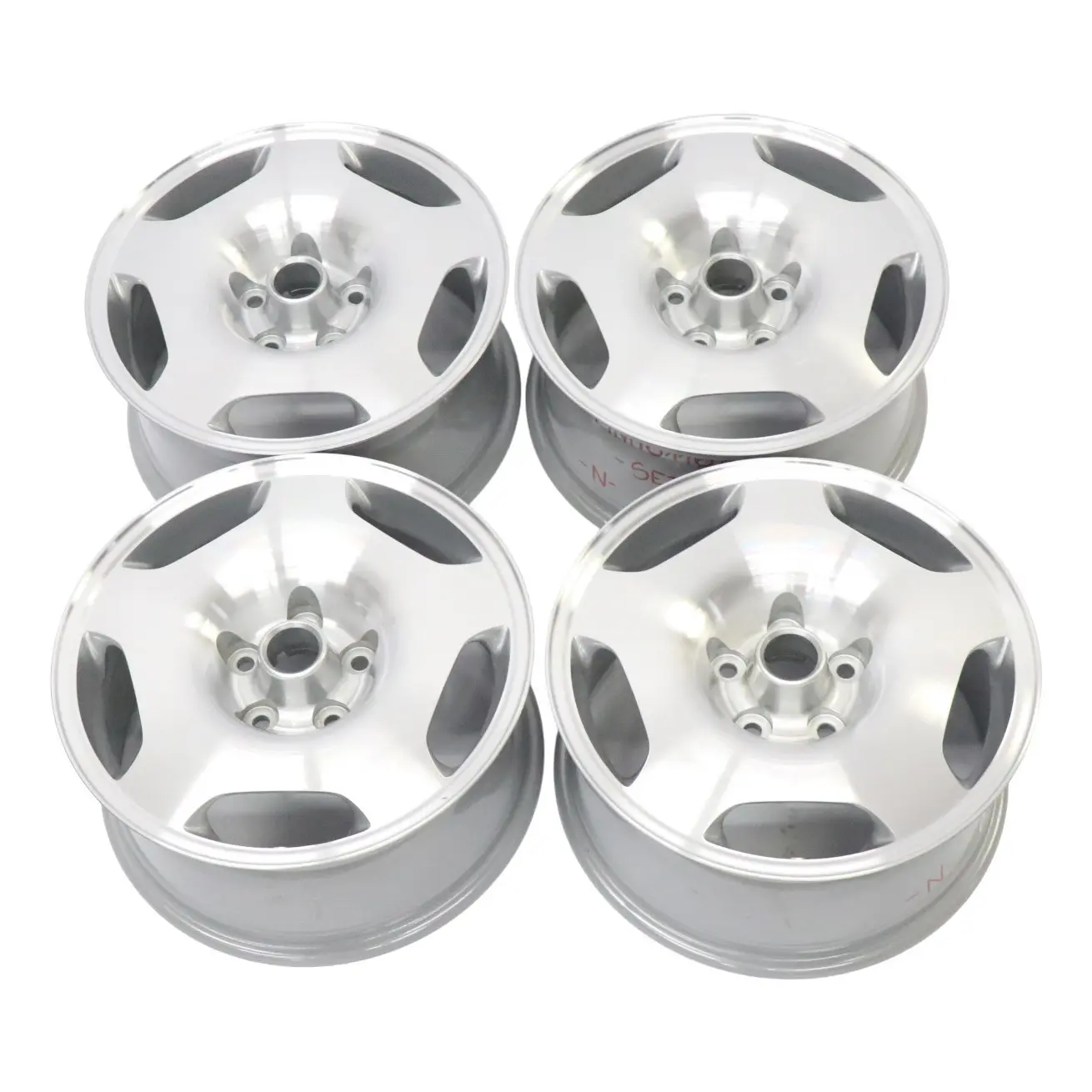 Jaguar XJR X306 XJ6 X300 Set completo 4x Cerchi in lega 17" 8J ET:33 Lucido