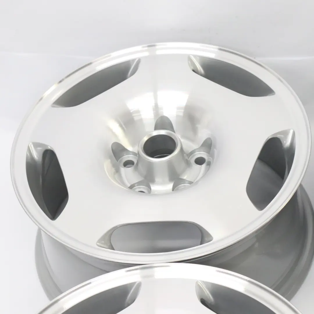  Jaguar XJR X306 XJ6 X300 Complete Set 4x Alloy Wheel Rim 17" 8J ET:33 Polished - SKU MNA6116AA-SET - Part number MNA6116AA-SET