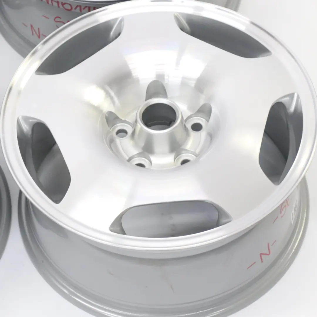 Jaguar XJR X306 XJ6 Komplett satz 4x Leicht metall felge 17" 8J ET:33 Poliert - SKU MNA6116AA-SET - Teilenummer MNA6116AA-SET