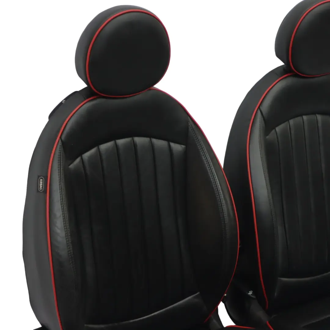 Sièges avant arrière chauffants cuir GP2 Championship rouges Sièges Mini R56 JCW - SKU R56-JCW-SEATS-SPORTS-LEATHER-GP2 - Numéro de pièce R56 JCW Seats Sports Leather GP2