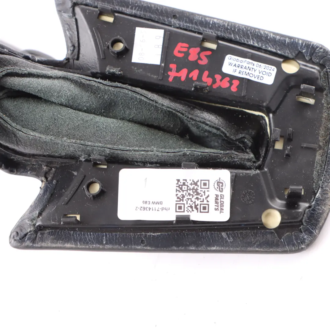 Handbrake Lever Cover Schwarz Black to BMW Z4 E85 E86 Cabrio with Part number 7114362 BMW Z4 E85 E86 Cabrio Handbrake Lever Cover Schwarz Black - SKU rhd-7114362-2 - Part number 7114362