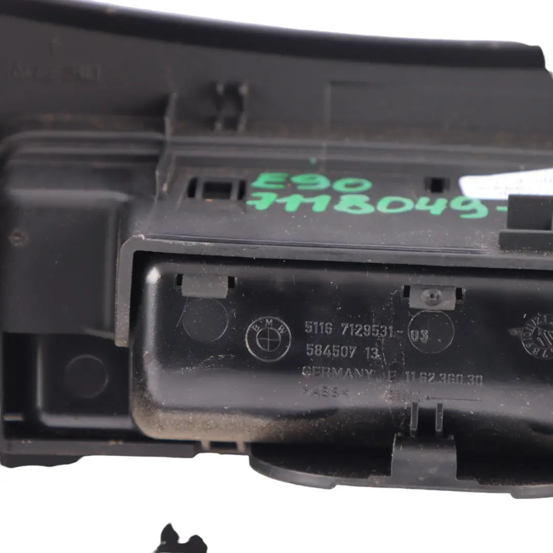 Covering Rear Trim Centre Console Black to BMW 3 Series E90 E91 with Part number 7118049 BMW 3 Series E90 E91 Covering Rear Trim Centre Console Black - SKU rhd-7118049-2 - Part number 7118049