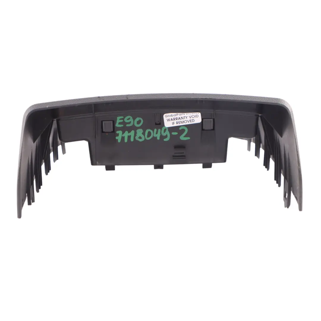 BMW 3 Series E90 E91 Covering Rear Trim Centre Console Black - SKU rhd-7118049-2 - Part number 7118049