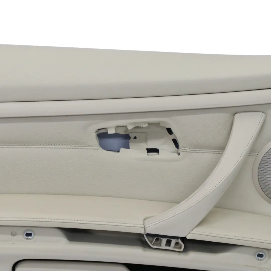 Door Card Front Left N/S Lining Leather Cream Beige Trim Panel to BMW E92 E93 with Part number 7219047 BMW E92 E93 Door Card Front Left N/S Lining Leather Cream Beige Trim Panel - SKU rhd-7219047-1 - Part number 7219047
