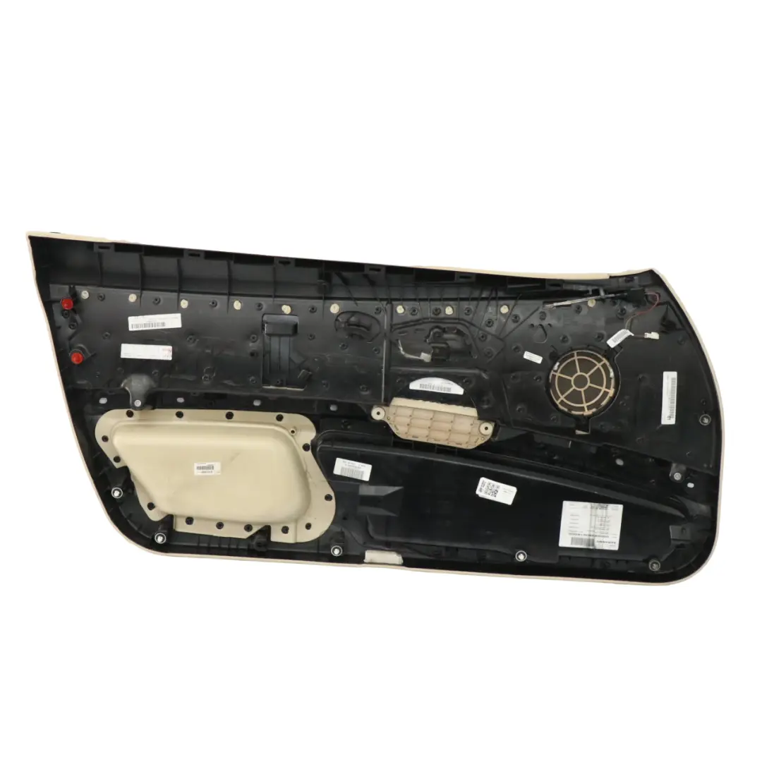 Front Right O/S Door Card Lining Leather Cream Beige to BMW E92 E93 with Part number 7219048 BMW E92 E93 Front Right O/S Door Card Lining Leather Cream Beige - SKU rhd-7219048 - Part number 7219048