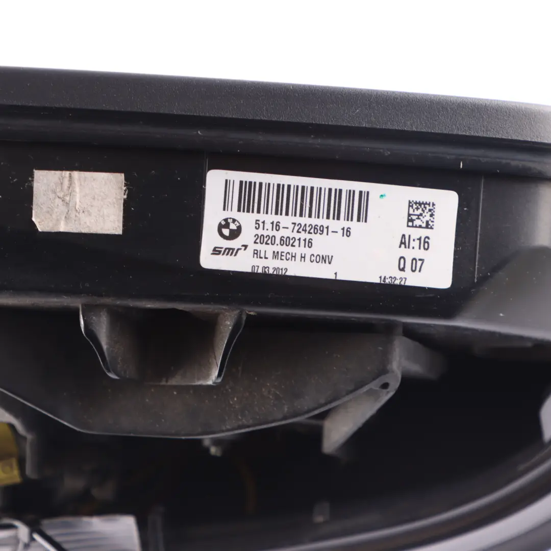 BMW F20 LCI Heated Left Wing Mirror N/S Door Without Cover - SKU rhd-7242703-4 - Part number 7242703