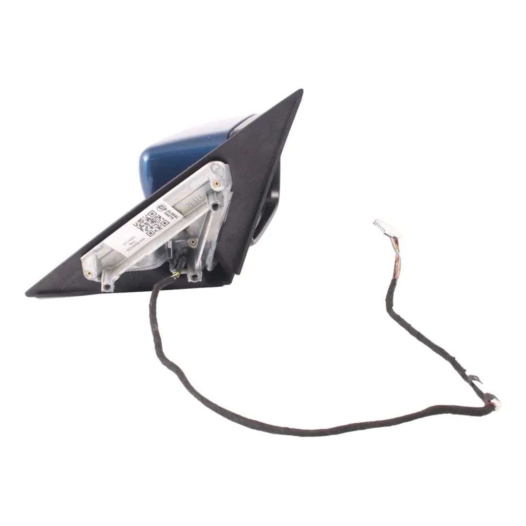 BMW E46 Wing Mirror Heated Outside Door Right O/S Topaz Blue Metallic - 364 - SKU rhd-8245126-TPB - Part number 8245126