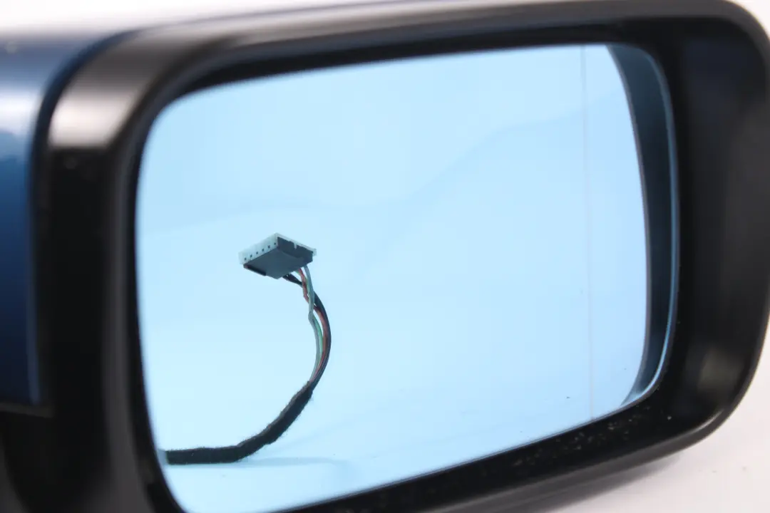BMW E46 Wing Mirror Heated Outside Door Right O/S Topaz Blue Metallic - 364 - SKU rhd-8245126-TPB - Part number 8245126